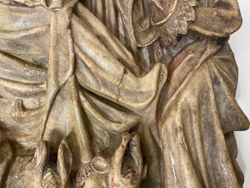 An English alabaster relief of 'The adoration of the magi', Nottingham, 15th C.